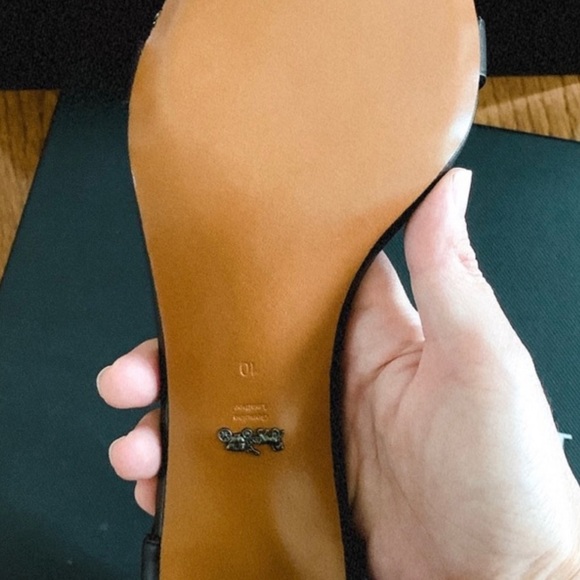 Coach Black Heels Sandals - Picture 6 of 6